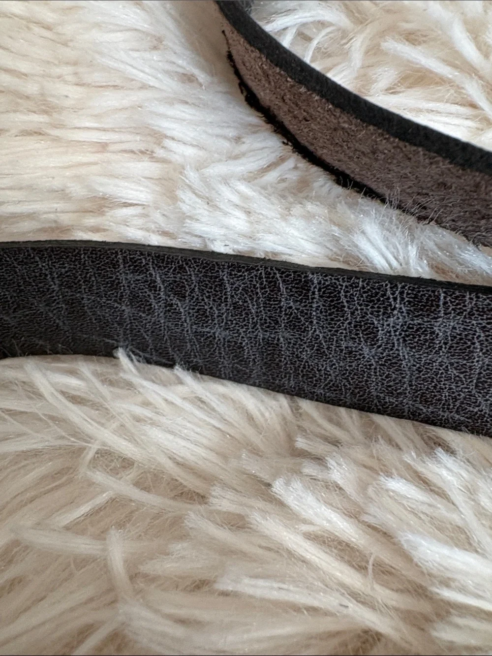 Brown Leather Wrap Belt with Silver Cross Accent